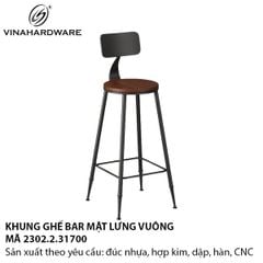 Khung Ghế Bar Lưng Vuông Vinahardware – 2302.2.31700