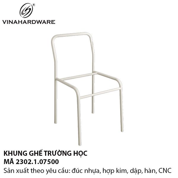 Khung ghế học sinh 2302.1.07500 – Khung sắt sơn tĩnh điện bền đẹp