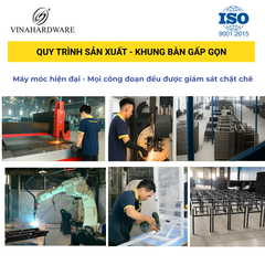 Khung bàn gấp xếp gọn tiện dụng Vinahardware – Mã 2300.1.11026