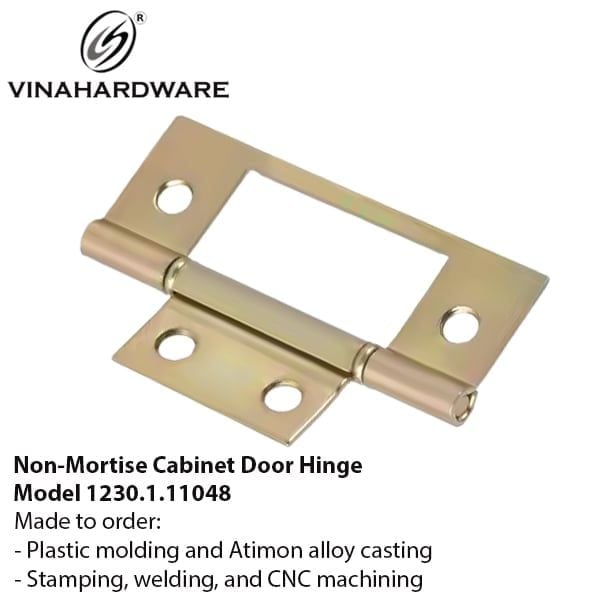 Bản Lề Không Khoét 63 mm Xi Mạ Kẽm Bảy Màu – Mã 1230.1.11048