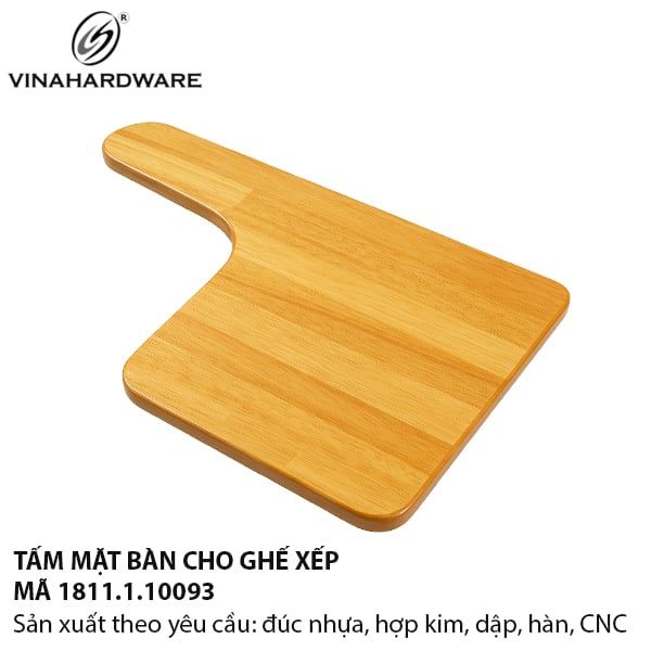 Tấm mặt bàn ghế xếp ván cao su ghép phủ sơn PU – Mã 1811.1.10093