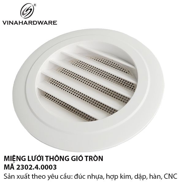 Miệng Gió Tròn Lá Xếp Vinahardware 2302.4.0003