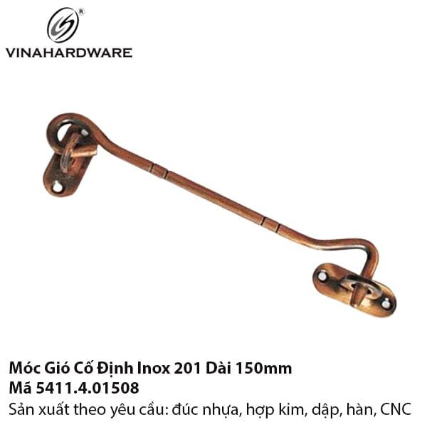 Móc Gió Inox Đồng Cổ 150 mm – Nhỏ Gọn, Hiệu Quả 5411.4.01508