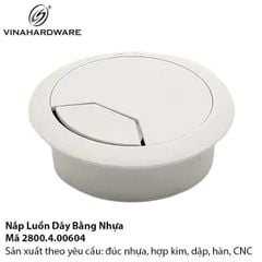 Nắp Luồn Dây ABS Ø 60 mm Trắng - Mã 2800.4.00604