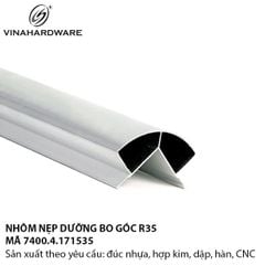 Nẹp Nhôm Bo Góc Trang Trí – 7400.4.171518