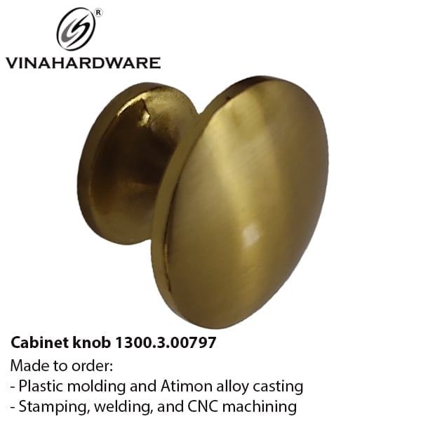 Núm Tay Nắm Tủ Tròn 25mm – Mã 1300.3.00797 | Vinahardware