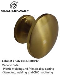 Núm Tay Nắm Tủ Tròn 25mm – Mã 1300.3.00797 | Vinahardware