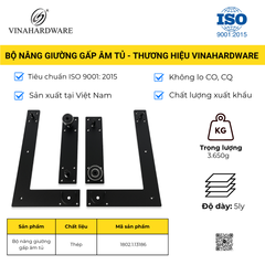 Bộ Phụ Kiện Tay Nâng Giường Âm Tủ 8 Lò Xo Vinahardware 2700.1.44291