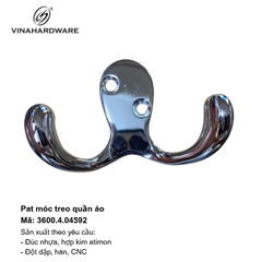 Móc treo áo hai chấu cổ điển Vinahardware – Mã 3600.3.34554
