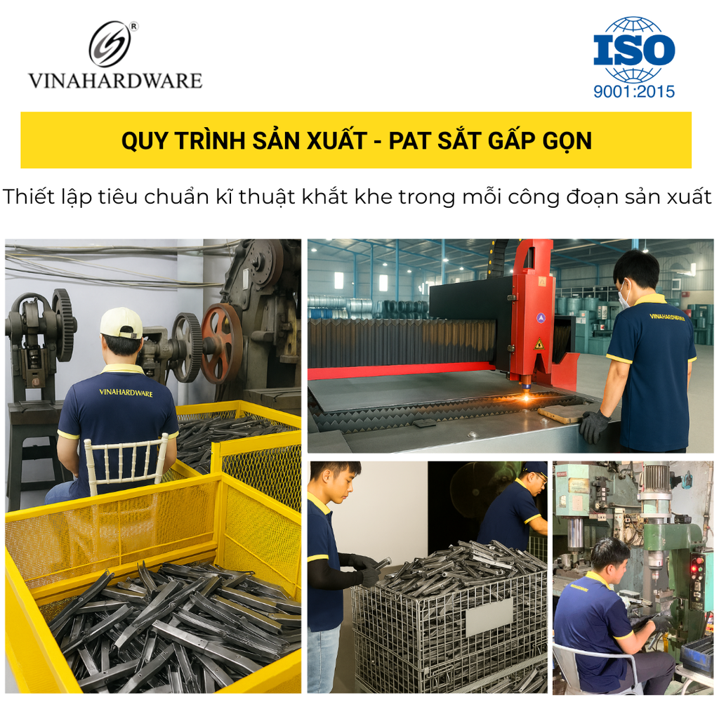 Pát Sắt Gấp Gọn 1602.1.10280 – Giải Pháp Thi Công Bàn Gấp Nhanh Gọn