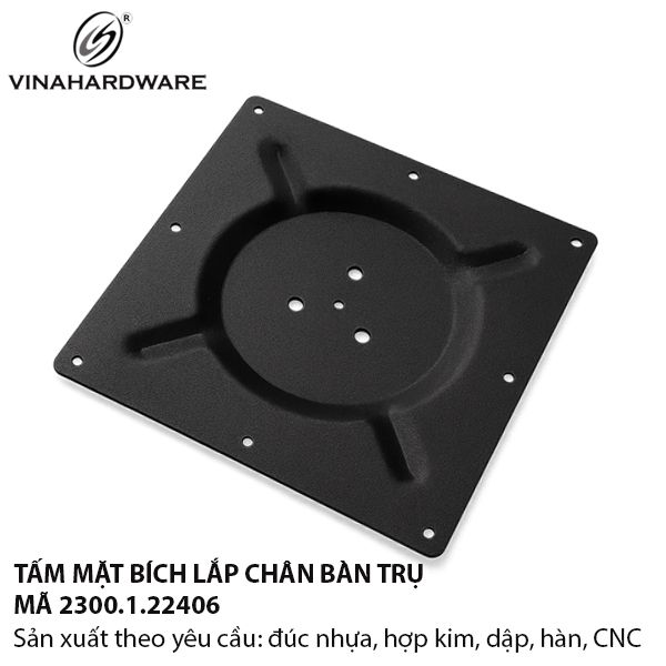 Tấm mặt bích Bas đỡ mặt bàn vuông – 2300.1.22406