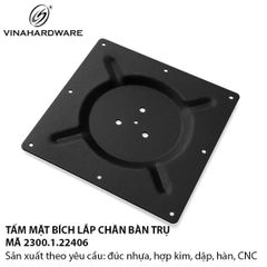 Tấm mặt bích Bas đỡ mặt bàn vuông – 2300.1.22406