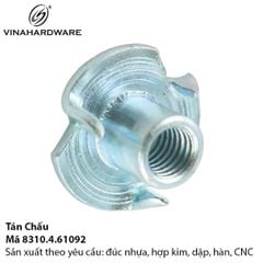 Tán chấu thép 4 chân mạ kẽm - Mã 8310.4.61092