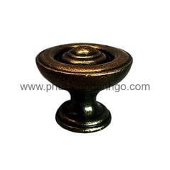 Tay nắm đồng giả cổ, đường kính núm 34mm,cao 26mm Vinahardware-HD0028