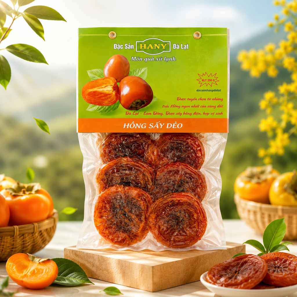 Hồng sấy dẻo nguyên trái