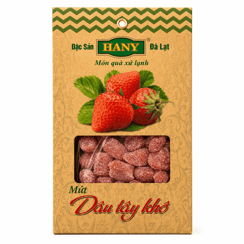 Mứt dâu tây khô gói giấy 200g