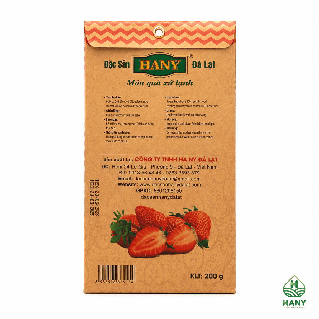 Dâu sữa gói giấy 200g
