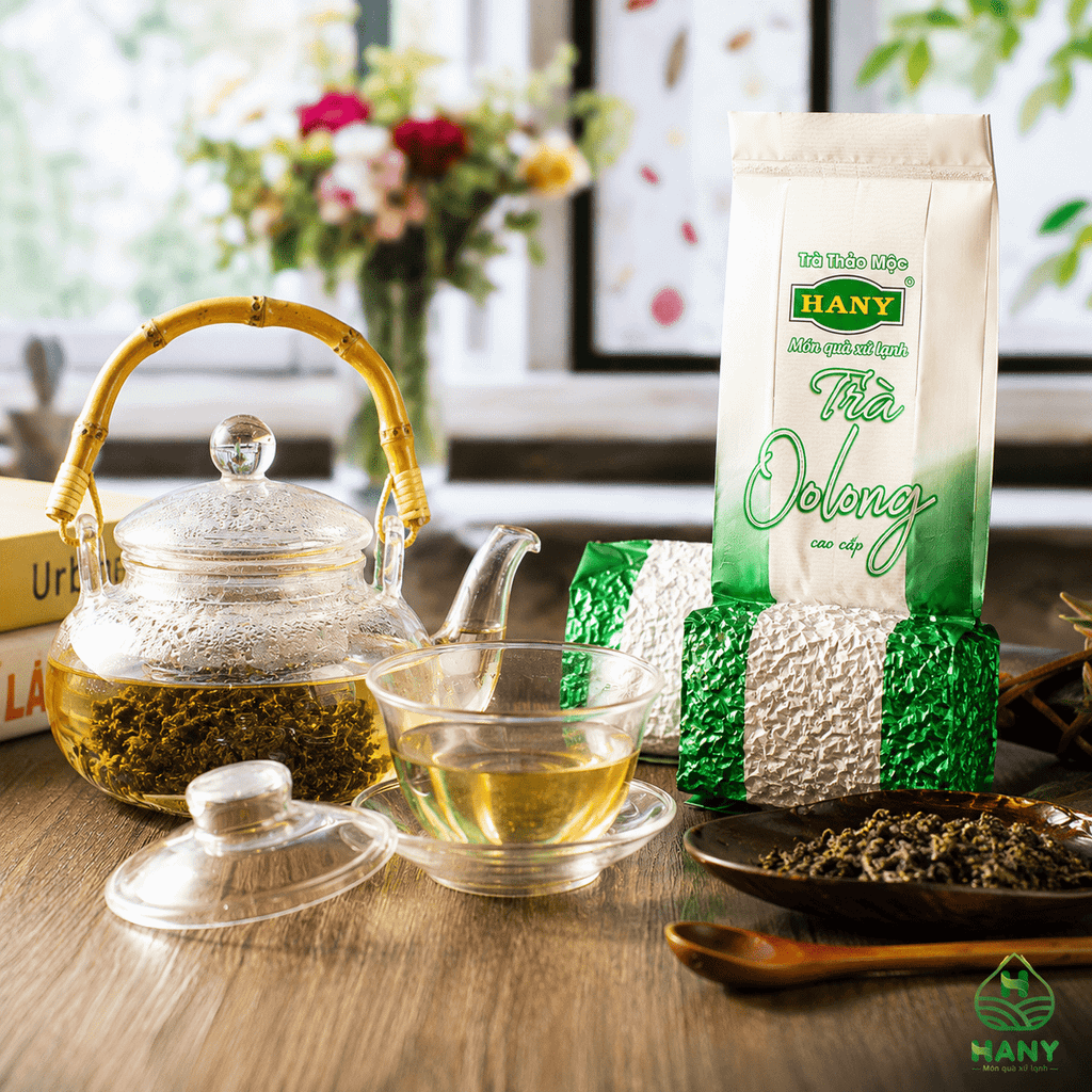 Trà Oolong HANY gói 100g - Trà Ôlong Cầu Đất