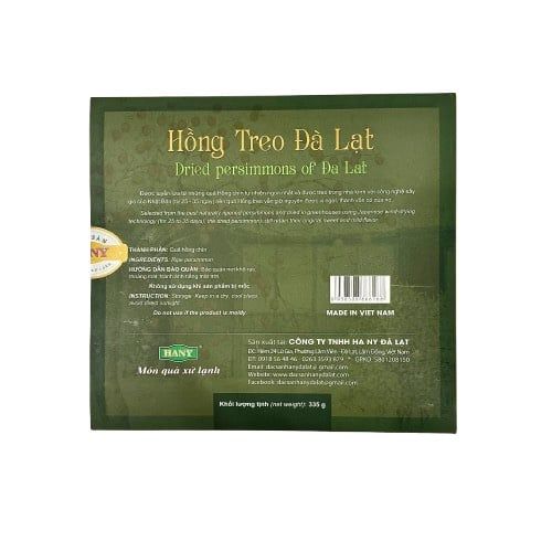Hồng Sấy Gió HANY 335g – đặc sản Đà Lạt