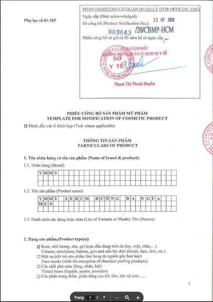 Combo dưỡng sáng da, ngừa mụn Ymmy