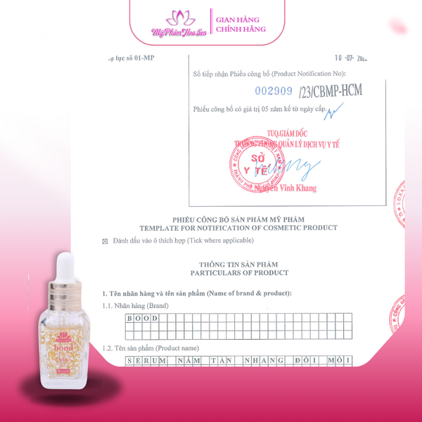 [BOOD] Serum Ngừa nám, Tàn nhang, Đồi mồi