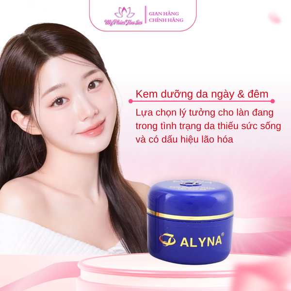 Kem dưỡng sáng da Alyna – giúp da mềm mịn, hỗ trợ giảm dấu hiệu lão hóa