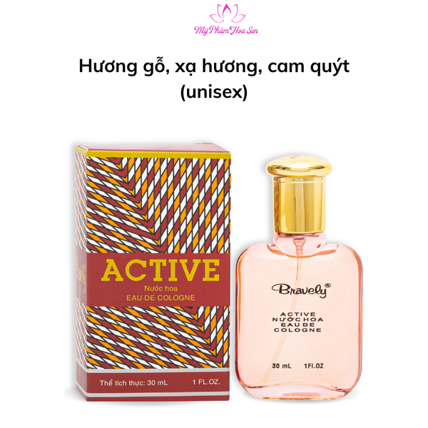 Nước hoa Bravely Active EDC – hương thơm tươi mát, năng động, phù hợp sử dụng hàng ngày