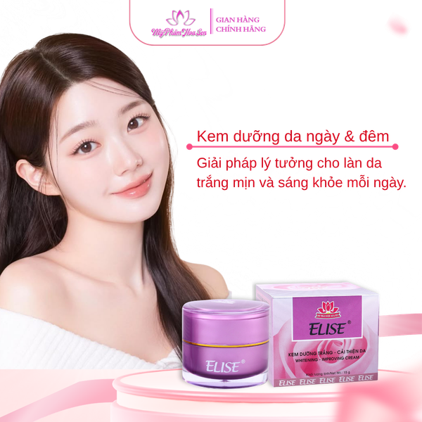[ELISE TÍM] Kem Dưỡng trắng, Cải thiện da