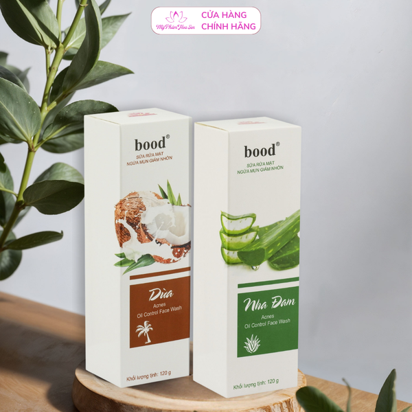 Combo 2 tuýp sữa rửa mặt Kiềm dầu, Ngừa mụn, Làm sạch sâu Bood