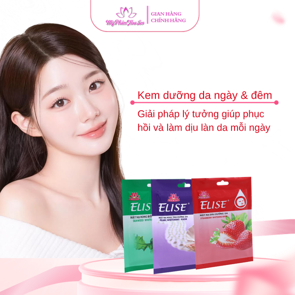 [ELISE] Mặt nạ Dưỡng da, Cấp ẩm chuyên sâu - 10 miếng