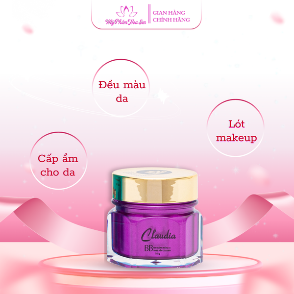 [CLAUDIA] BB Cream Cấp ẩm, Kem lót hỗ trợ Makeup, Nâng tông nhẹ