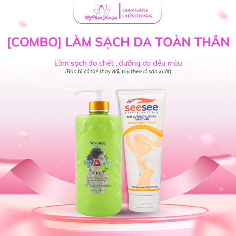 Combo Sữa tắm Beyonce & Kem dưỡng da body SeeSee