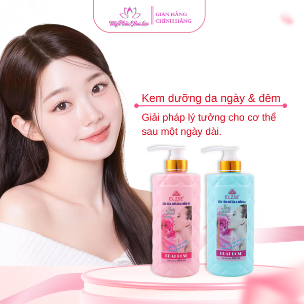 [ELISE] Sữa tắm giữ ẩm, giúp da mềm mịn, săn chắc