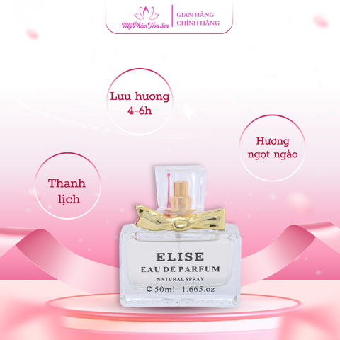 [ELISE - PHIÊN BẢN NỮ] Nước hoa 50 mL - Tông ngọt nhẹ, sang trọng