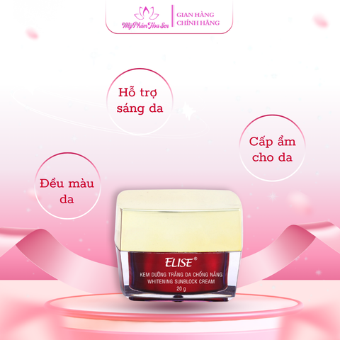 [ELISE TÍM] Kem Dưỡng trắng da, Chống nắng