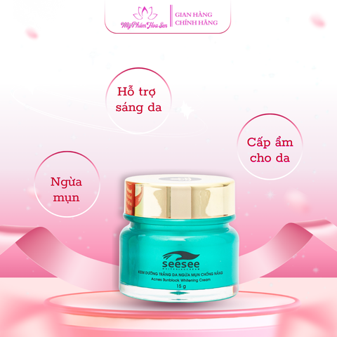 [SEESEE] Kem Dưỡng trắng da, Ngừa mụn, Chống nắng