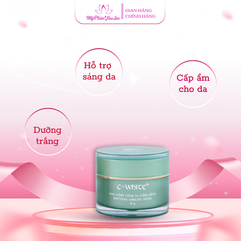 [C-WHITE] Kem Dưỡng trắng da, Chống nắng