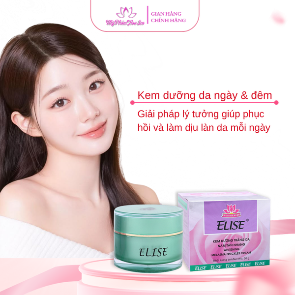 [ELISE TÍM] Kem Dưỡng trắng, Ngừa nám, Tàn nhang