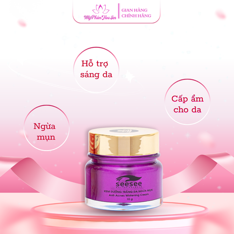 [SEESEE] Kem Dưỡng trắng da, Ngừa mụn