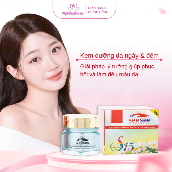 [SEESEE] Kem Dưỡng trắng da, Ngừa nám, Mờ thâm