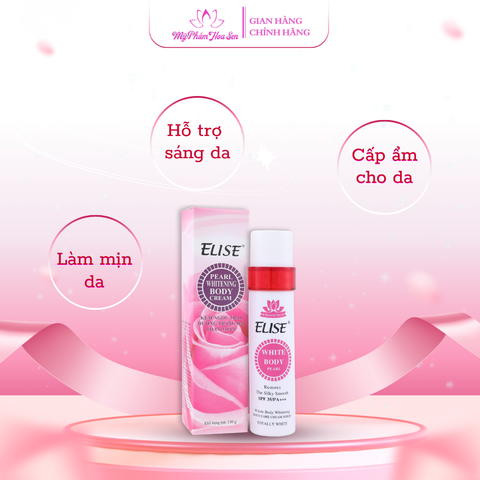 [ELISE] Kem Dưỡng trắng da, Cấp ẩm toàn thân - Ngọc trai