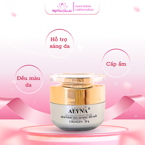 Bộ kem dưỡng sáng da mờ nám tàn nhang đồi mồi Alyna Collagen chuyên sâu