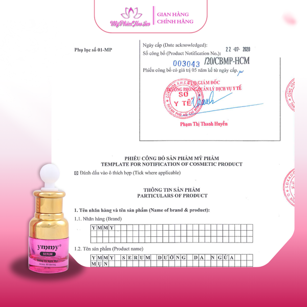 [YMMY] Serum Dưỡng trắng da, Ngừa mụn