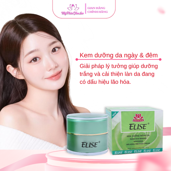 [ELISE XANH LÁ] Kem Dưỡng trắng, Ngừa nám, Tàn nhang