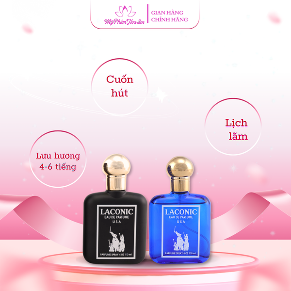 Combo 02 chai nước hoa Laconic 110 mL - Tông trẻ trung, thanh lịch