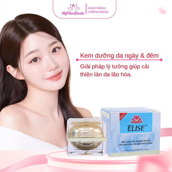 [ELISE XANH DƯƠNG] Kem Ngừa nám, Tàn nhang, Đồi mồi