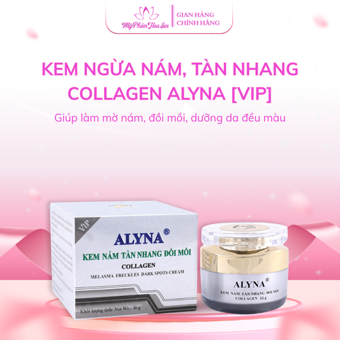 Kem Ngừa nám, Tàn nhang, Đồi mồi Collagen Alyna Vip