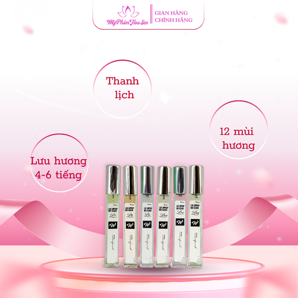 Bộ 2 nước hoa Wleza 10ml – 12 mùi hương đa dạng, phù hợp nhiều phong cách và cá tính