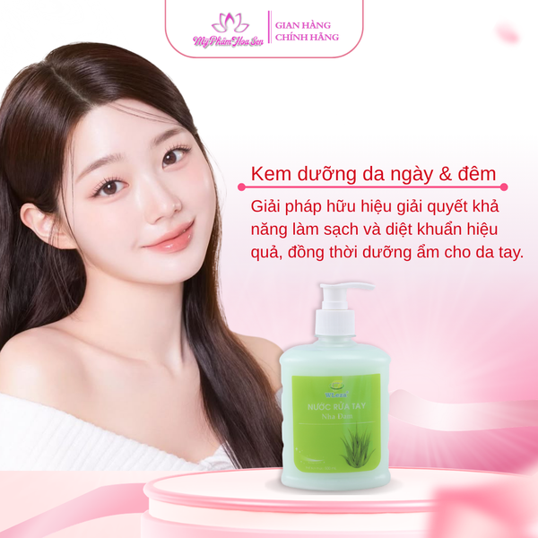 [WLEZA] Nước rửa tay Diệt khuẩn, Khử mùi, Giữ ẩm tay - Nha Đam