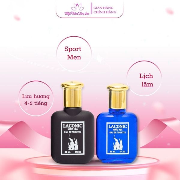 Combo 02 chai nước hoa Laconic 30ml - Tông trẻ trung, thanh lịch